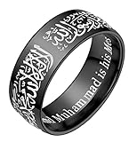 Paar Ringe Muslim Islam Arabisch Allah Shahada Ringe Rostfreier Stahl Ring Schmuck Zubehö