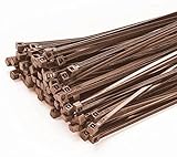 Anku 100 Stück Kabelbinder 200mm x 3,6mm für Zaun Schattiernetz Zaunblende UV beständiges, B