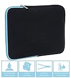 Slabo Tablet Tasche Schutzhülle für Medion Lifetab P10356 (MD 99632) Hülle Etui Case Phablet aus Neopren – TÜRKIS/SCHWARZ