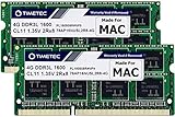 Timetec Hynix IC 8GB Kit (2x4GB) DDR3 1600MHz PC3-12800 SODIMM Memory Upgrade für Mac 8GB Kit (2x4GB)