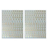 Gergxi Digitaler Aufkleber, Gipskerze, Aromatherapie, 26 Buchstaben-Aufkleber, Zahlen, Metallaufkleber, Kombinationswort-Aufkleber, Nagelkunst-Aufkleber, G