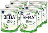 BEBA Bio 2 Folgemilch, Folgemilch nach dem 6. Monat, 6er Pack (6 x 800g)