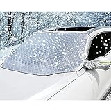 Kompatibel mit Ford Ranger Kuga Ecosport Fiesta Winter Auto Scheibenabdeckung Magnet Windschutzscheibe Abdeckung Frontscheibe Frostabdeckung Scheibenfrostschutz gegen Schnee EIS F