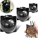 Schneespitze 3 Stück Plant Rooting Device Ball,High Pressure Propagation Box Grafting Plastic, for Various Plants Growing Breeding (S+M+L,Black)