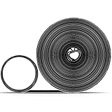 Schwarz Klettverschluss, Rücken Klebende Klettverschluss Rolle, Nylon Selbstklebend Stark Klettband für Zuhause Büro und Handwerk Organisation (32,8 Feet x 2 Zoll)