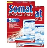 Somat Spezial-Salz, Spülmaschinensalz, für bessere Geschirrspülleistung 2er Pack (2 x 1,2kg)