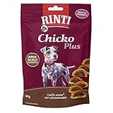 4X Rinti Chicko Plus Leberwurstschnitte mit Huhn 80g Hundesnack