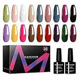 Gel Nagellack Set 20PCS Nagel Gel mit Gel Unterlack & Überlack Maniküre Home Geschenkbox einweichen Geeignet für Anfänger-7.3