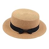 Sharplace 3 X Fashion Party Flat Top Bowknot Fedora Hut Klassischer Sonnenhut mit Breiter Kremp