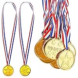 Syijupo Goldmedaillen 36 Stück Winner Gewinner Medaillen für Kinder,Medallien Gold Medaille Sport Awards Partyartikel für Kinder Sport Party,Wettbewerb,