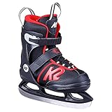 K2 Skates Jungen Schlittschuhe Joker Ice — black - red — EU: 35 - 40 (UK: 3 - 7 / US: 4 - 8) — 25D0303