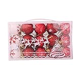 30 x glitzernde Weihnachtskugel-Anhänger aus Kunststoff für Festival-Bälle, Heimdekoration, Halloween, Geburtstag, Hochzeit, Party, Ornament-Set, saisonale Feiertagsdekorationen,