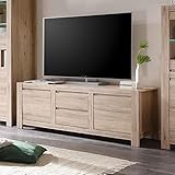 Möbel Akut TV-Board Lowboard TV-Schrank Country Eiche San Remo Wohnzimmerschrank 164