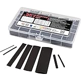 ISO-PROFI® 357-tlg Magnum Schrumpfschlauch Sortiment Set Box Schwarz 2:1