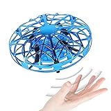 SeeKool Mini Drohne UFO, Wiederaufladbar Hubschrauber Quadrocopter mit LED Licht, Infrarot Induktions Flying Ball Fliegendes Spielzeug für Kinder,Indoor- und Outdoor-Sp