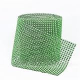 L.J.JZDY Hochzeitsrolle 1Roll 24 Reihen Silber Farbe Kristall Diamant Mesh Rhinestone Band for Geburtstag Hochzeitstorte Wrap Kristall Tüll (Color : F, Size : Kostenlos)