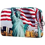 Kosmetiktasche Kosmetiktaschen für Damen, Kleine Kosmetiktasche Reisetaschen für Toilettenartikel - New York Sky