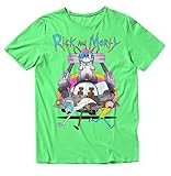 Rick and Morty Herren Men's Tee, Comfortable for Men Rick & Morty, Snuggles The Dog, bequemes T-Shirt, Grn, X-Groß