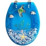 Absenkbarer Toilettendeckel mit verstellbarem Scharnier für Familienbadezimmer,Hochwertige Oberfläche,Stabile Scharniere,Einfache Montag
