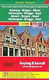 Freytag Berndt Stadtpläne, Antwerpen - Brügge - Gent - Magisches Dreieck, City Pocket + The Big Five - Maßstab 1:12.500 (Englisch) ( Folded Map, 30. Oktober 2013 )