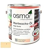 Osmo Hartwachs-Öl 3032 Original High Solid Farblos 2.5l Hartwachs Öl Holzfußboden Möbel Korkfußböden Möbeloberflächen OSB