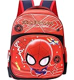 Tomicy Spiderman Rucksack Kinder rucksäcke Spider Man Rucksack, Geeignet für Jungen und Mädchen im Alter von 3-7 Jahren Verstellbare Wasserdichte Schultasche fü