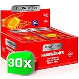 TerraTherm Handwärmer, Fingerwärmer für 12h warme Hände, Wärmepads Hand durch Luft aktiviert, Taschenwärmer, 100% natürliche Wärme, 30