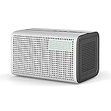 YEZIB Tragbarer Lautsprecher Bluetooth-Lautsprecher WiFi Wireless Lautsprecher Bluetoth Alexa-Lautsprecher-Unterstützung DLNA Mit Wecker. (Color : White)