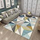 Teppich kinderzimmer blau Anti-Milben-Teppich Anti-Rutsch Teppich für esszimmer 120X160CM kinderteppich 3ft 11.2''X5ft 3''