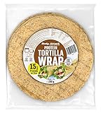 Body Attack Protein Tortilla Wraps, 14 x 280g (56 Wraps á 70g), vegan, 22 % Pflanzen-Proteine aus Weizen, Lupinen & Hafer, zuckerarm, kalt und warm geniessen, ballaststoffreich, Made in Germany