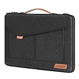 DOMISO Laptoptasche für 43,2 - 43,8 cm (17-17,3 Zoll), leicht, widerstandsfähig, Schw