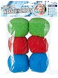 Cepewa 6X Softball Wasserbomben wiederverwendbare Wasser Ball Wasserbälle rot blau grün draußen S