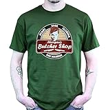 Morgans Butcher Shop Dexter Metzgerei Mord T-Shirt, Größe:S;Farbe:Grü