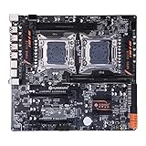 K-MANYU Huananzhi X79 Dual-CPU-Motherboard LGA 2011 E-ATX USB3.0 SATA3 PCI-E NVME mit Dual-Xeon-Prozessor PC-Motherboard Gaming Ry