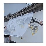 YJFENG Transparentes Vinyl-Rollo-Rollo, Regendichter Vorhang Mit Beschlägen, Pergola-Trennwand Für Outdoor/Pergola/Terrasse/Balkon (Color : Klar, Size : 70x80cm)