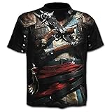 Inception Pro Infinite - Größe s - c07 - T/Shirt - Shirt - 3D - T/Shirt - Kurze Ärmel - Mann - Frau - Unisex - lustig - Geschenk - Cosplay - Verkleidung - Revolverheld - Pirat - G