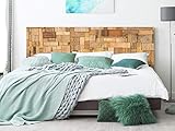 Kopfteil Bett Wabenplatte Rechtecke aus Holz | Verschiedene Maße 200x60cm | Einfache Platzierung | Raumdekoration | Landschaftsmotive | Natur | Urbes | Multicolor | Elegantes Desig