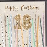 Belly Button Designs Glückwunschkarte zum 18. Geburtstag. (goldbunt)