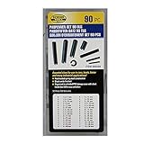 Clamping Sleeve / Dowel Pin Set 90 Pieces Black