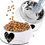 ne&no® Futternapf 2er Set für große Hunde [Unique Design by NE&NO] | Fressnapf Hund rutschfest | Futternapf Hund (Gr.: L / 700 ml) Hundenapf Grosse Hunde | Wassernapf für Hunde | Dog Bow