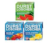 Durstlöscher | 3er Pack Eistee Pfirsich, Eistee Zitrone und Wassermelone | 3 x 500