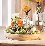 Schale Wood rund Ø 36 cm, aus massivem Holz, Dekoschale, Holzschale, naturb