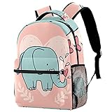 Kinderrucksäcke Jungen Mädchen Schulrucksack für Kindergarten Grundschule Fashion Damen Rucksäcke Schöner Elefant 29.4x20x40