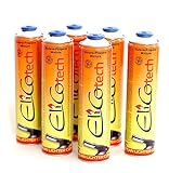 6x 600ml ELICO Universal Gaskartusche f. Camping Gaskocher Unkrautbrenner Gasbrenner Propan Butan 7/16' Eurogew