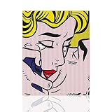 Declea CNS07SS17-60X80 Modernes Bild Kiss V Roy Lichtenstein, mehrfarbig, 60 x 80