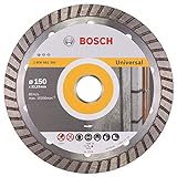Bosch Professional Diamanttrennscheibe Standard for Universal Turbo (Stein, 150 x 22,23 x 2,5 x 10 mm, Zubehör Winkelschleifer)