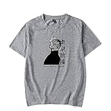 De.Pommeyeux Anime 2021 Tokyo Ghoul T-Shirt aus 100% Baumwolle für Damen und Herren, lässig, kurzärmelig Gr. XX-Small, g