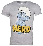 Die Schlümpfe – Nerd – Offizielles Herren-T-Shirt Gr. M, g