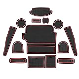 Für Ford Fiesta MK8 2017 2018 2019 2020 2021, Auto Innentür Groove Schalen Matten Arm Box Aufbewahrungsmatte Cup Pad, Rutschfeste Cup Slot Pad Staubdicht Matte Dekorations Zubehö