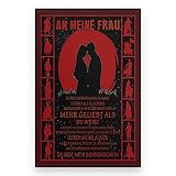 Leinwandposter 'If You're Asking If I Need You My Wife', ohne Rahmen, 61 x 91,4